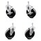 Service Caster 5 Inch Phenolic Wheel Swivel 3/8 Inch Threaded Stem Caster Brakes SCC, 2PK SCC-TS20S514-PHR-381615-2-TLB-2 - alternate 1